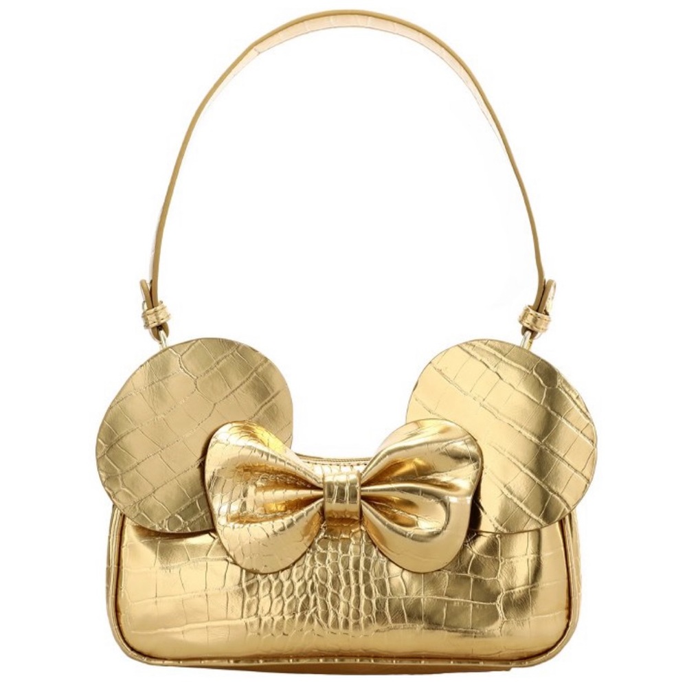 NWT Minnie Mouse Gold Metallic Handbag